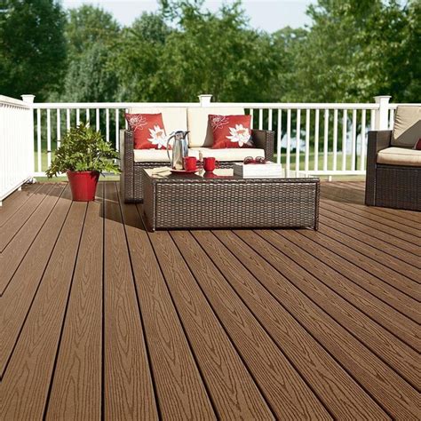 Porch flooring 1-in x 4-in Composite Deck Board. . Deck boards lowes